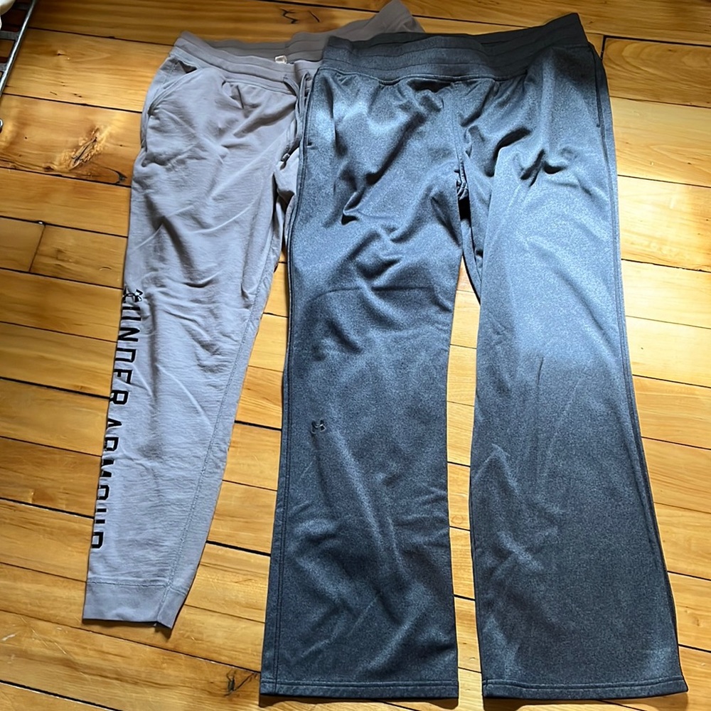Two pairs of under Armour sweatpants